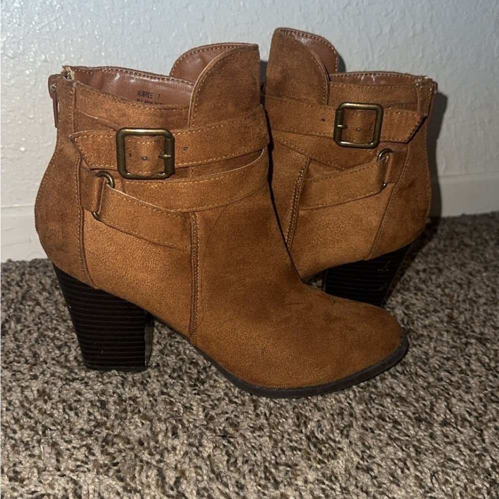 Brown booties